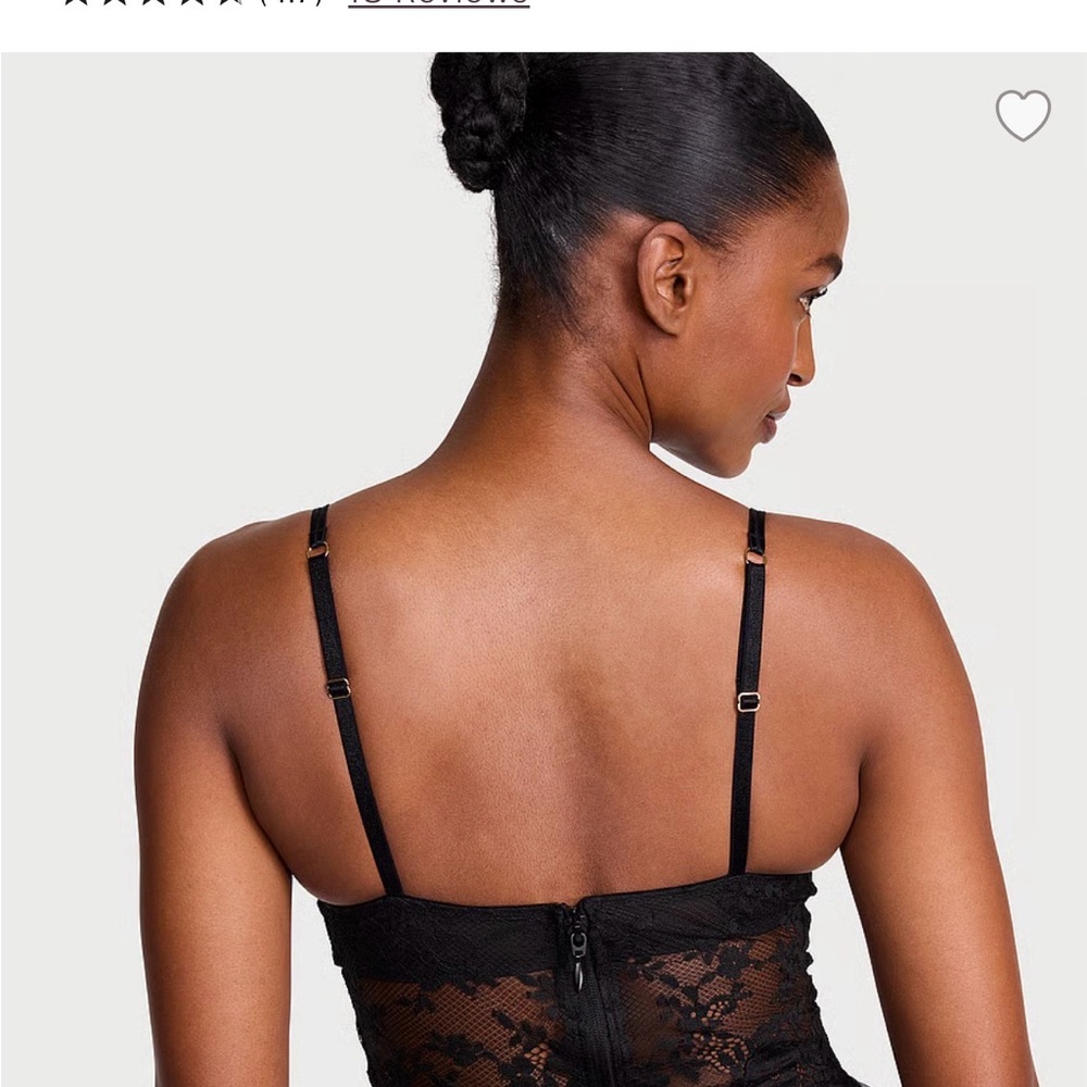 Victorias Secret Dream Angels Dare To Dream Lace Ruffle Bra Top View 2